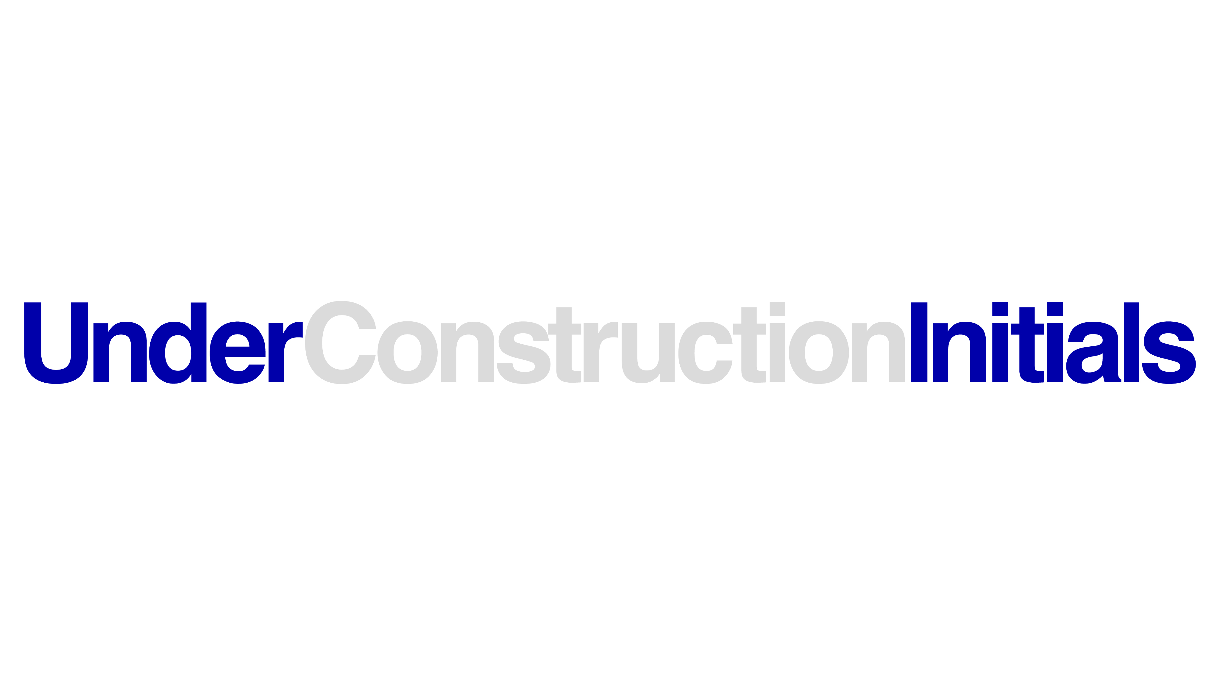 Under Construction Initials